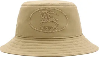 Burberry EKD Embroidered Water Resistant Gabardine Bucket Hat | Nordstrom | Nordstrom
