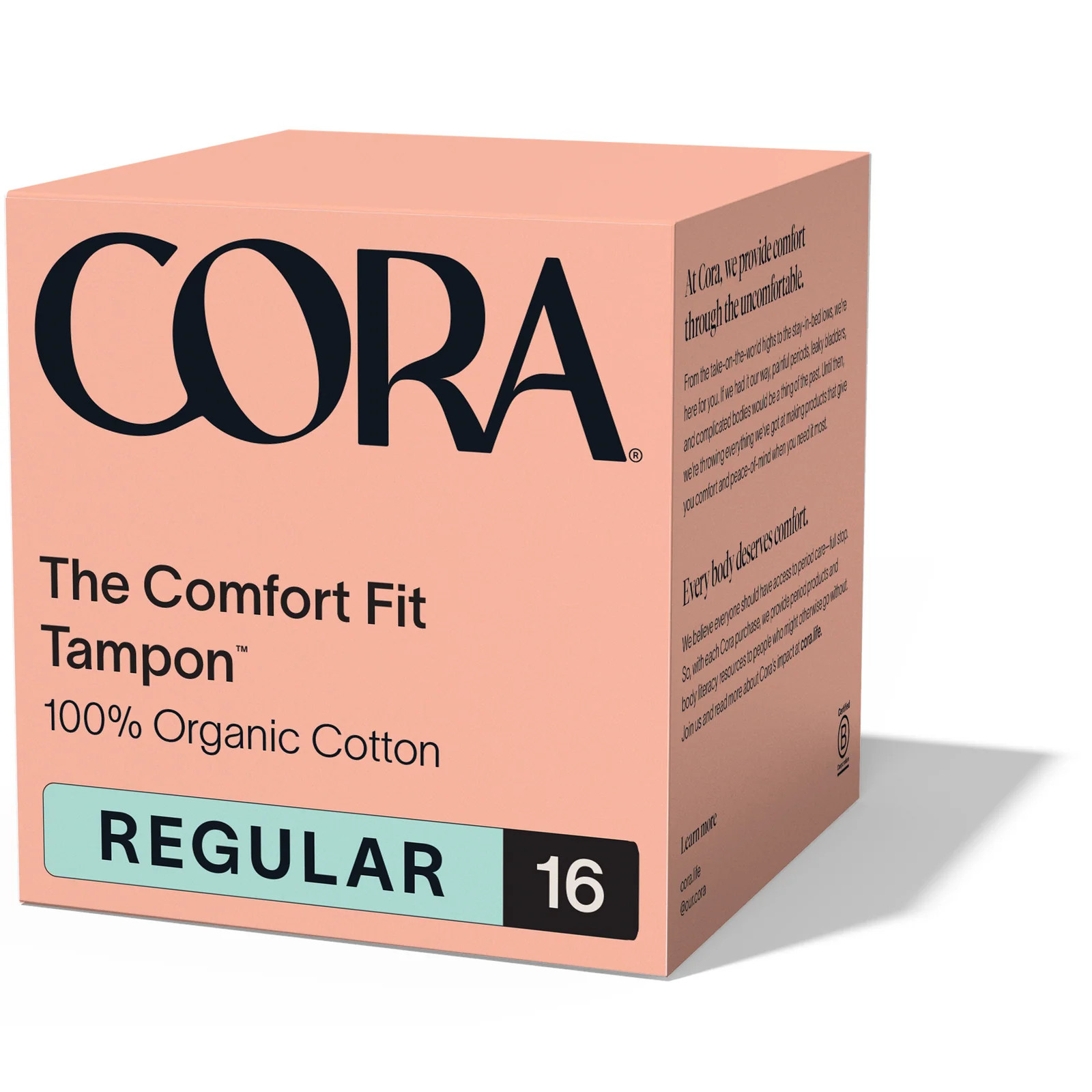 Cora - Organic Cotton Tampons with Applicator | Grove