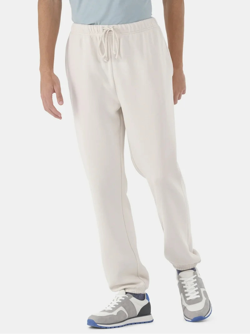 No Boundaries All Gender Soft Fleece Jogger Pants, 30" Inseam, Men's and Big Men's | Walmart (US)
