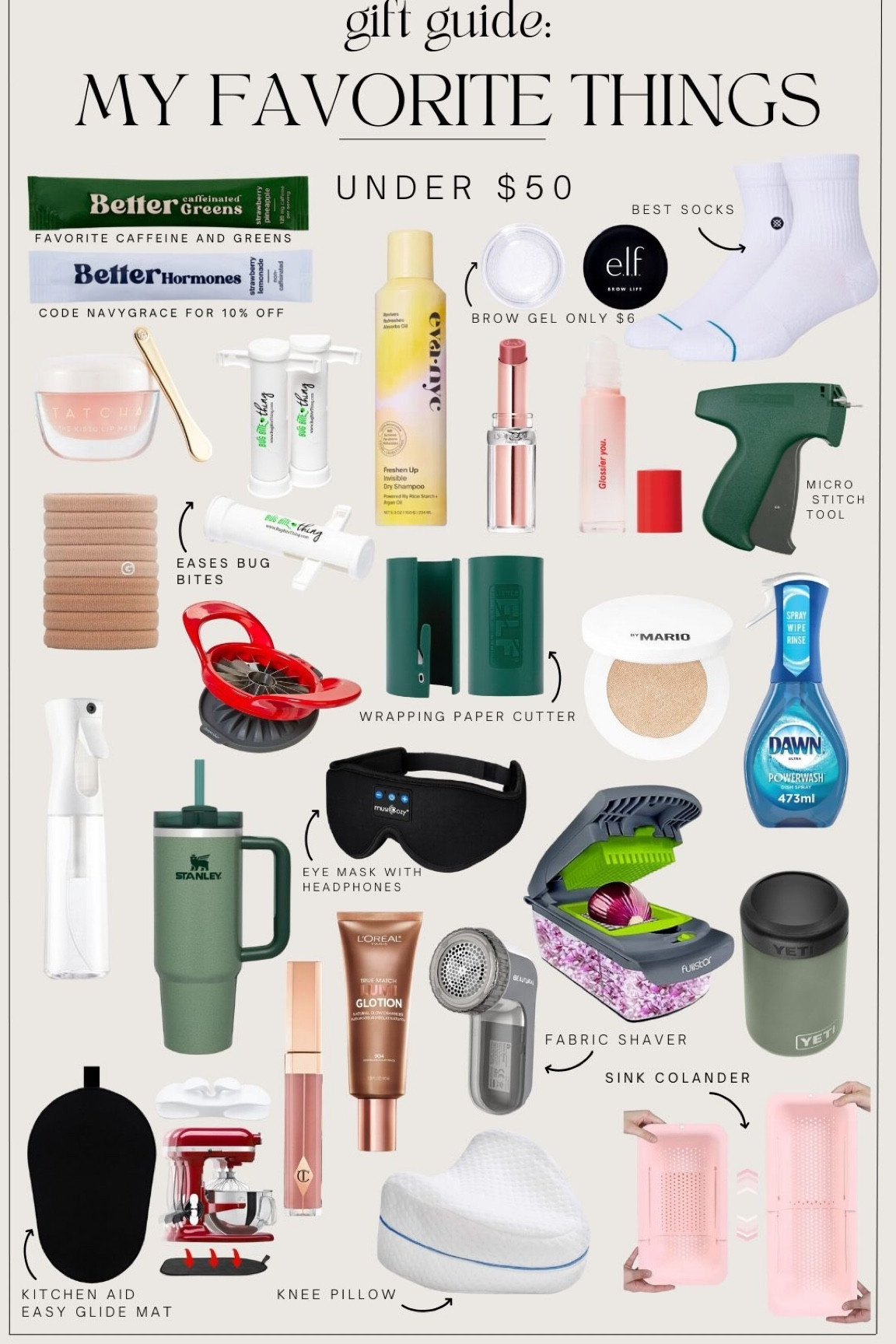 Gift guide for all my favorite things under $50 

#LTKSeasonal #LTKGiftGuide #LTKHoliday