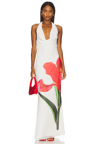 MORE TO COME Shelby Halter Maxi Dress in White from Revolve.com | Revolve Clothing (Global)