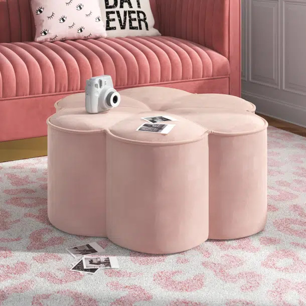 Meghan Velvet Pouf | Wayfair North America