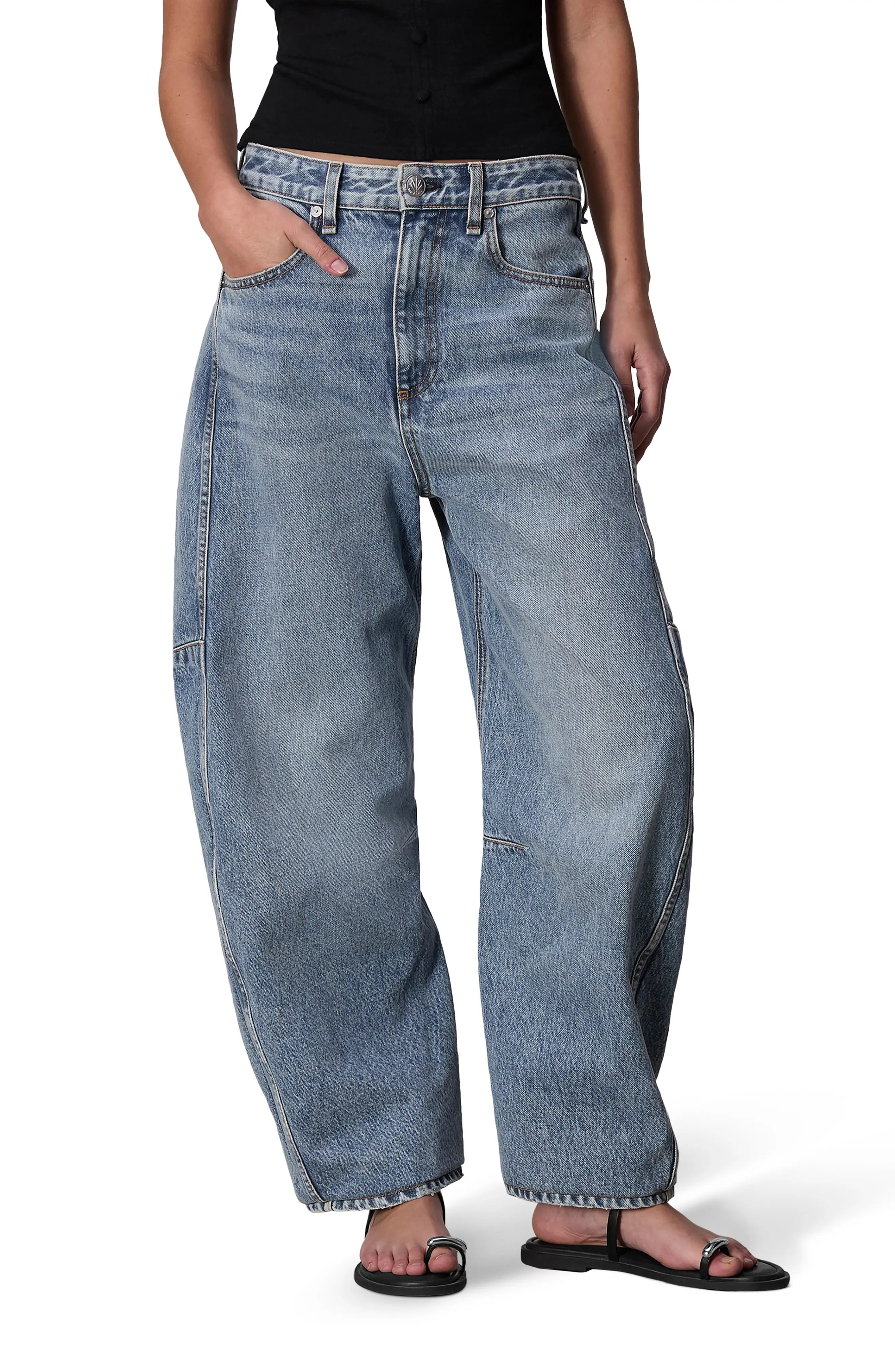 Charlie High Waist Barrel Jeans (Women) | Nordstromrack | Nordstrom Rack