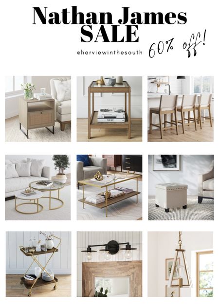 Sale! Up to 60% off furniture at Nathan James!

Light Fixtures
Nesting Tables
Storage
Sale Finds

#LTKsalealert #LTKFind #LTKhome