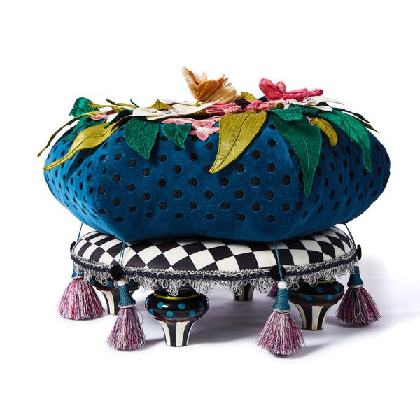 MacKenzie-Childs Fairy Tale Footstool | MacKenzie-Childs