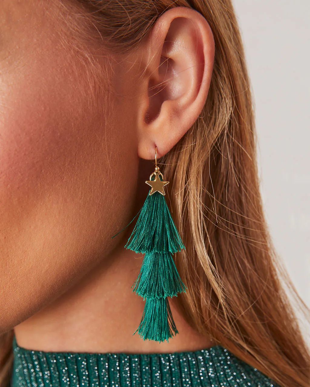 Jolly Christmas Tree Drop Earrings | VICI Collection