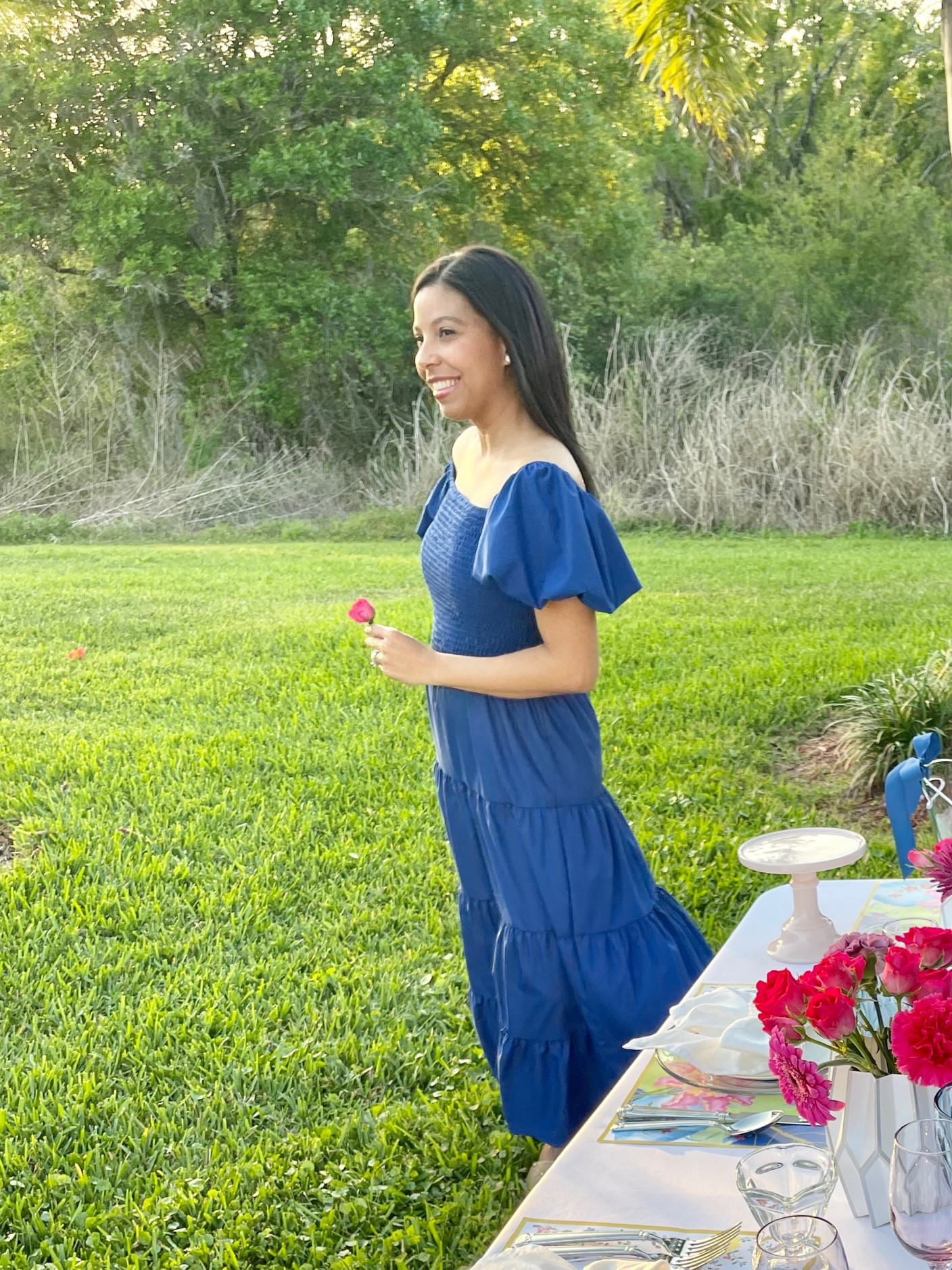 My beautiful dress is still available on Amazon, under $60! Available in various colors and sizes. I’m wearing size S. 

Resort Wear | Vacation Outfits | Vacation Dresses | Midi Dress | Blue Dress | Maternity-Friendly Dresses | Petite Style | Petite Fashion | Florida Living #amazonfashion #amazon #amazonfinds

#LTKFindsUnder100 #LTKSeasonal #LTKStyleTip