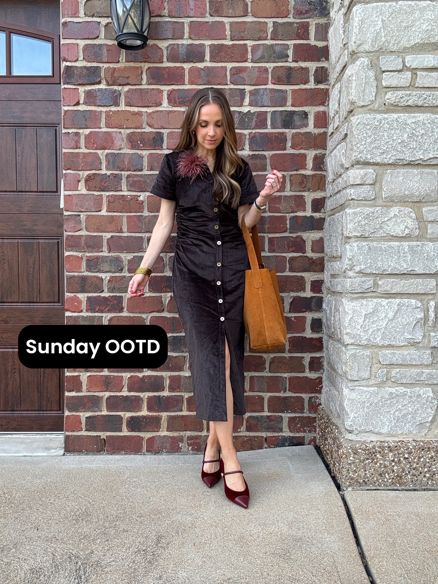 Sunday outfit of the day in this gorgeous velvety corduroy shirt dress. Comfy, stretchy, and great for pre-fall. @Anthropologie

#LTKootd #LTKgrwm #LTKSeasonal