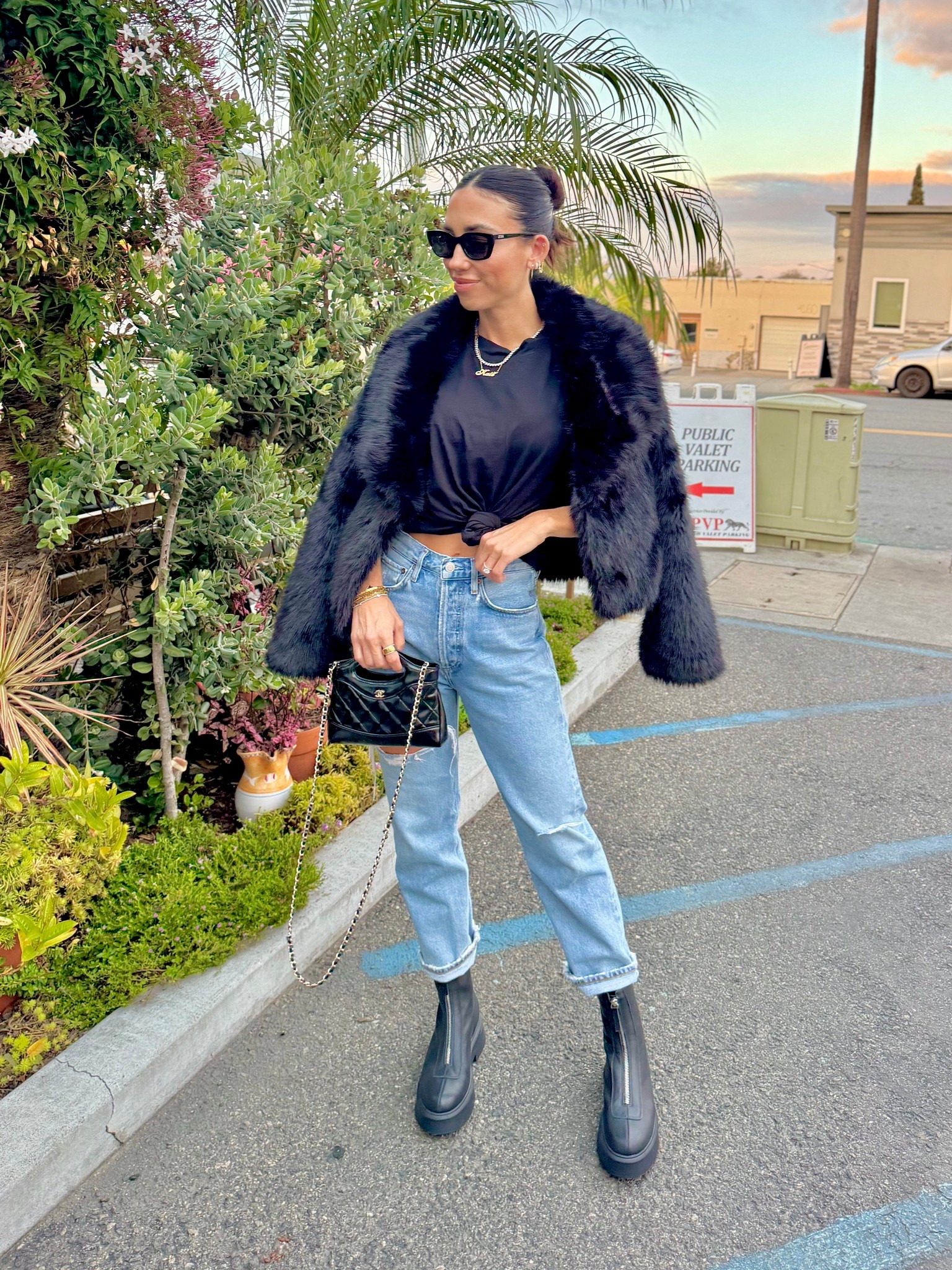 Biker chic, faux fur coat, lug sole zipper boot

#LTKootd #LTKSeasonal #LTKdayinmylife