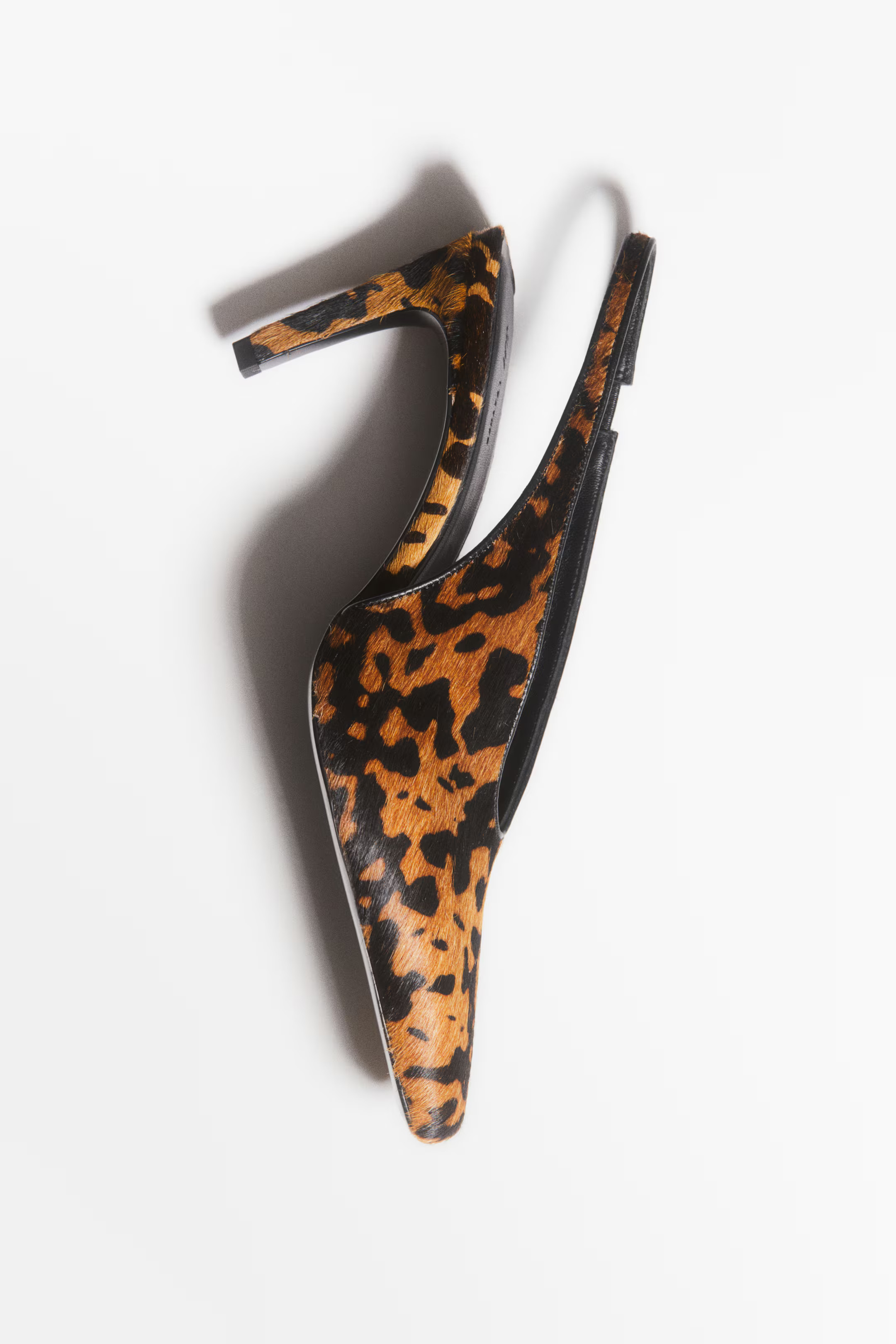 Heeled Leather Slingbacks | H&M (US + CA)