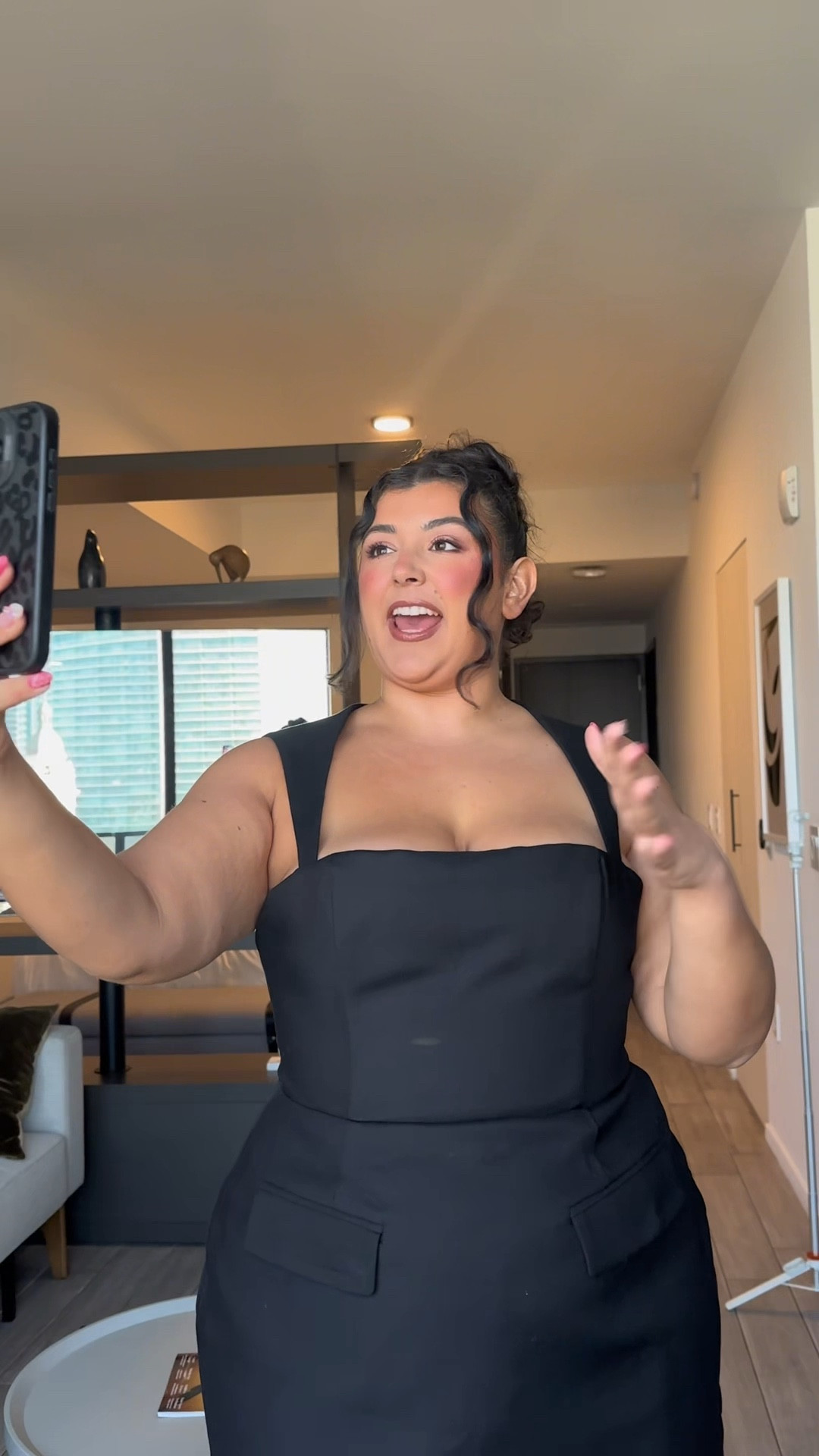 Plus size going-out look that always hits ✨
This black dress is such a staple for date night, girls’ night, or any moment you want that effortless glam. Styled with my go-to heels, sheer tights, and my favorite makeup combo for a flawless finish.
Linking everything below for my curvy girls who love a sleek, put-together vibe 🤎
#plussizefashion #curvystyle #nightoutoutfit #ltkitgirl #plussizeootd #plussizeinfluencer 

#LTKPlusSize #LTKMidsize #LTKdayinmylife