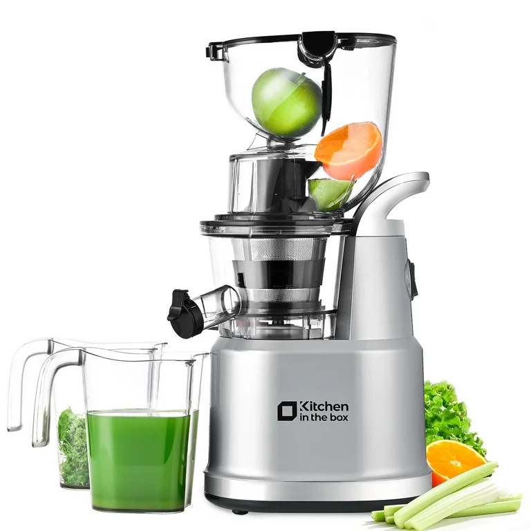 Kitchen in the Box Cold Press Juicer Machines With 3.26" Wide Feed Chute, Slow Masticating Juicer... | Walmart (US)