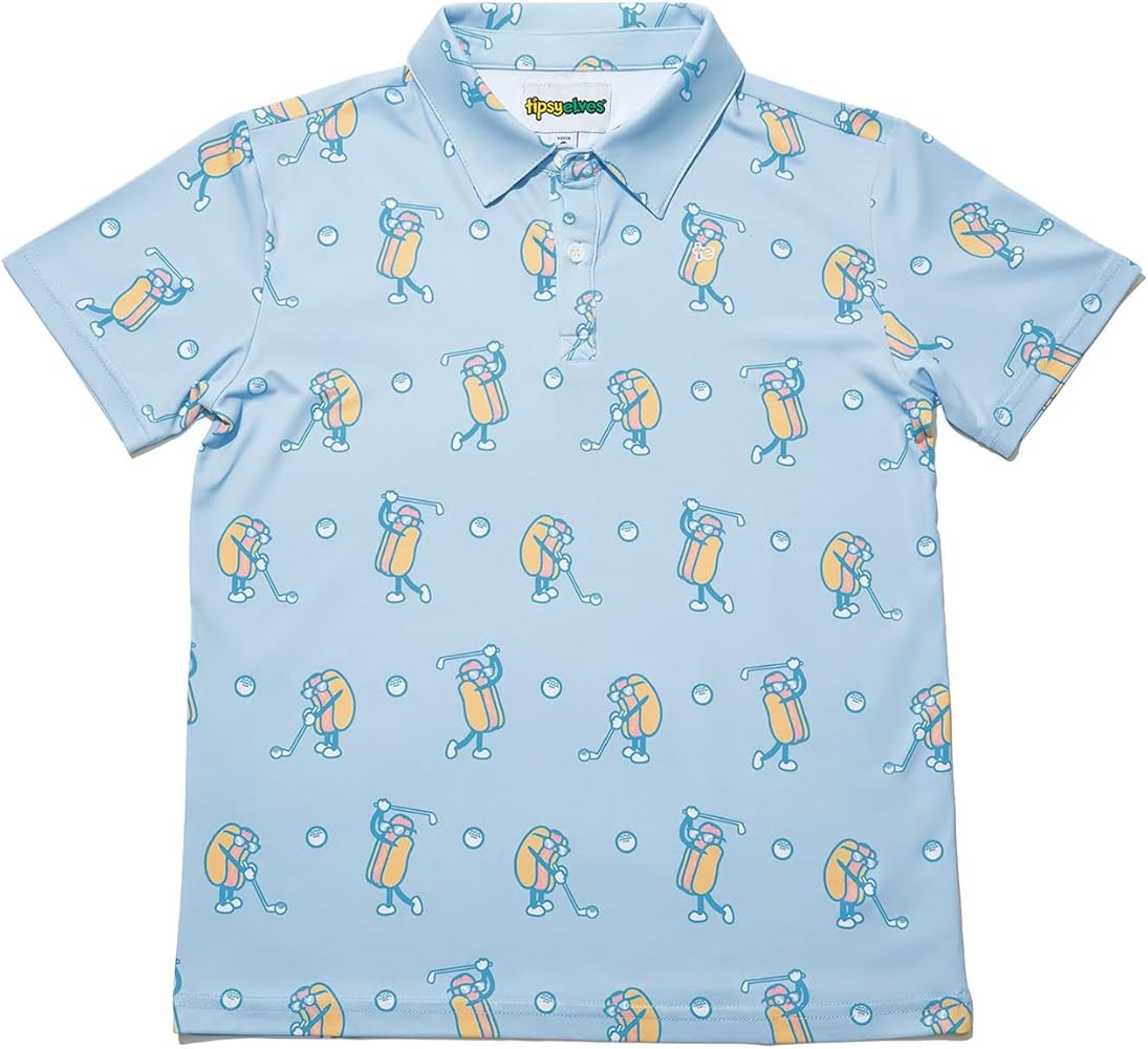 Tipsy Elves Kids and Toddlers Golf Shirts - Athletic Comfort Fit with Quick Dry Material | Amazon (US)