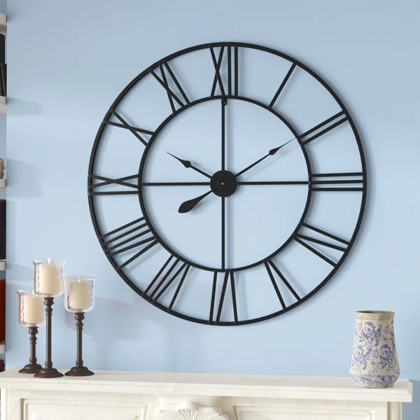 Oversized Zetilla Cut Out Roman Numeral 36" Wall Clock | Wayfair North America