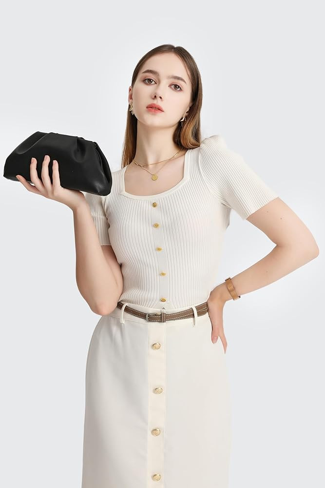 Soft PU Leather Clutch Purses for Women Formal Elegant Luxurious Evening Bag | Amazon (US)