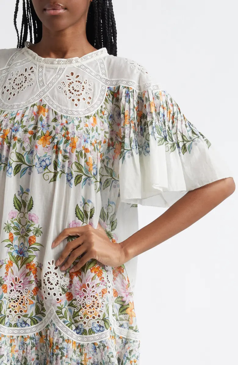 Sweet Bloom Cotton Eyelet Shift Dress | Nordstrom