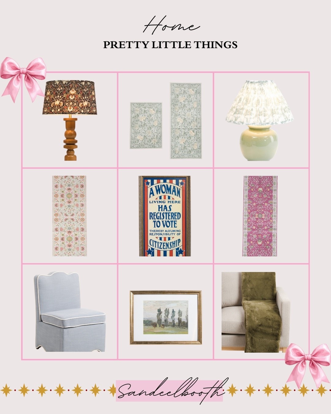 Pretty little Marshall’s home finds that make a space feel layered, lived-in, and actually cozy ✨

This roundup is full of washable runner rugs (a must for real life + high-traffic homes), soft faux fur throws for adding instant warmth, statement table lamps that make a room feel finished, and framed wall art that brings in color and personality without the custom price tag.

If you love affordable home decor, mixing vintage vibes with budget finds, and decorating a home that feels collected—not cookie-cutter—these are such good grabs. Perfect for cozy corners, living rooms, bedrooms, and entryways that need a little extra charm 🏡

👉 Tap to shop my favorite Marshall’s home decor finds before they sell out (because we know they always do 😉)

#LTKSaleAlert #LTKFindsUnder100 #LTKHome