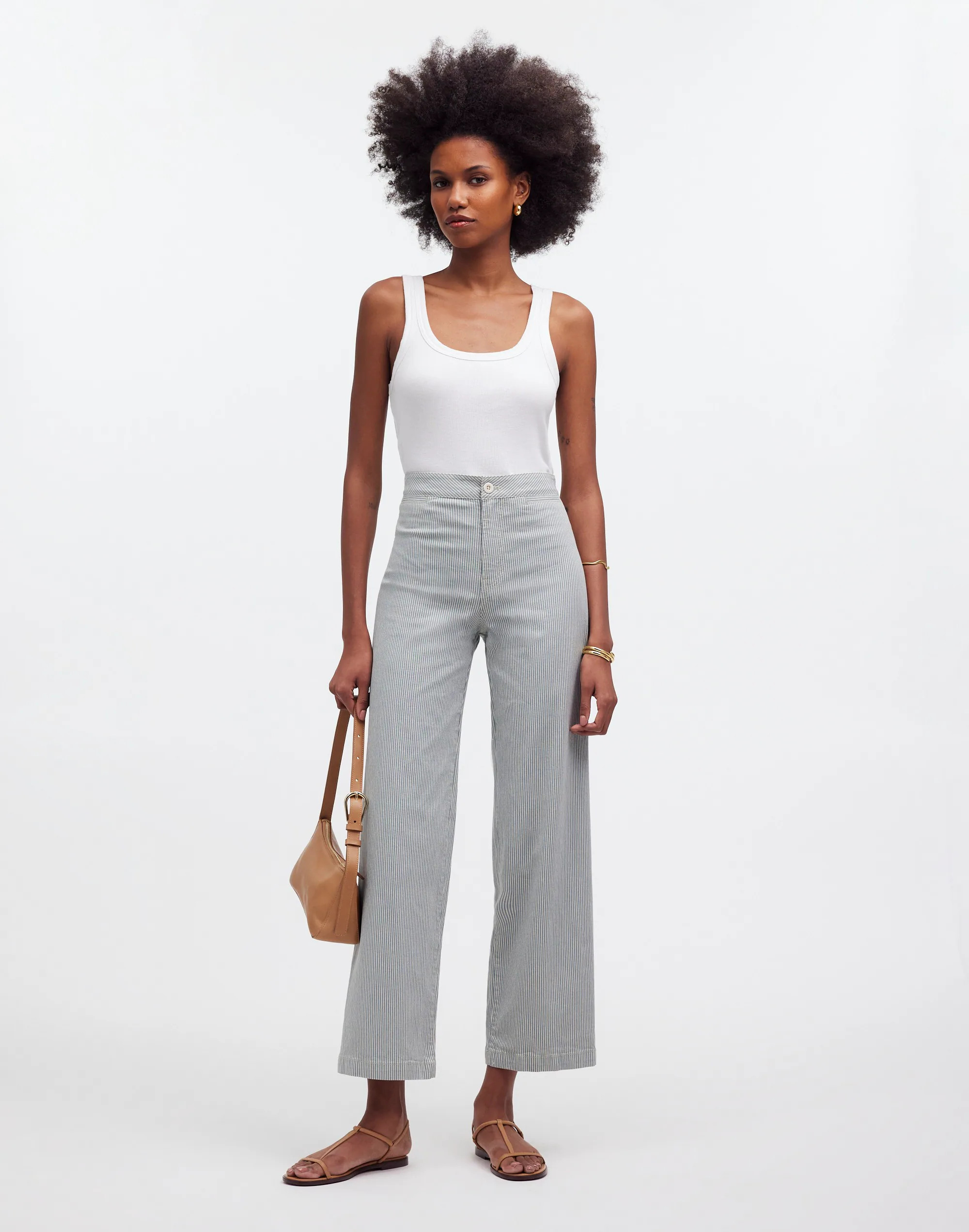 The Petite Emmett Wide-Leg Crop Pant in Garment Dye: Welt Pocket Edition | Madewell