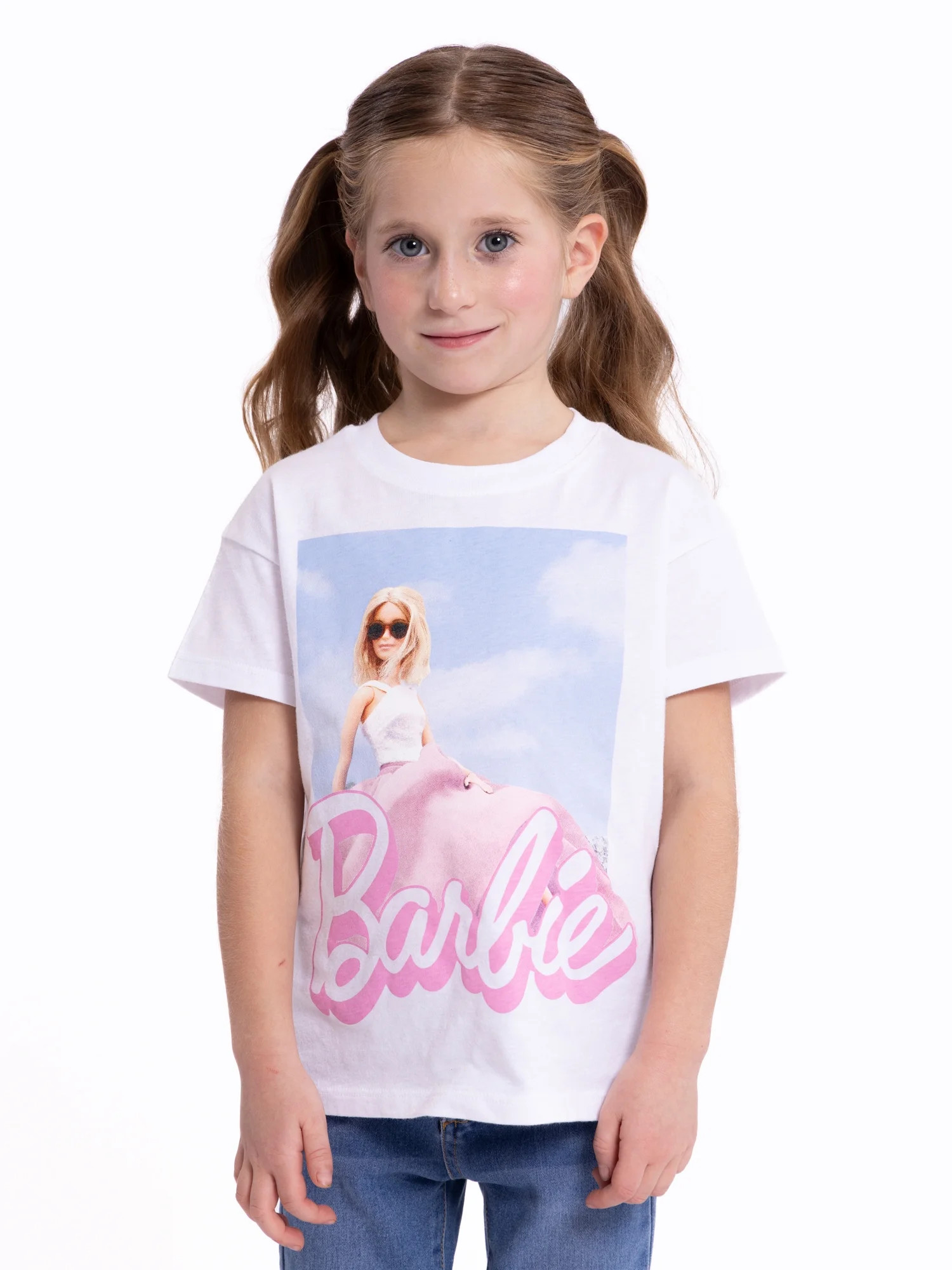Mattel Barbie Toddler Girls Short Sleeve Crewneck T-Shirt, Sizes 12M-5T | Walmart (US)