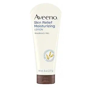 Aveeno Skin Relief 24-Hour Moisturizing Lotion for Sensitive Skin with Natural Shea Butter & Trip... | Amazon (US)