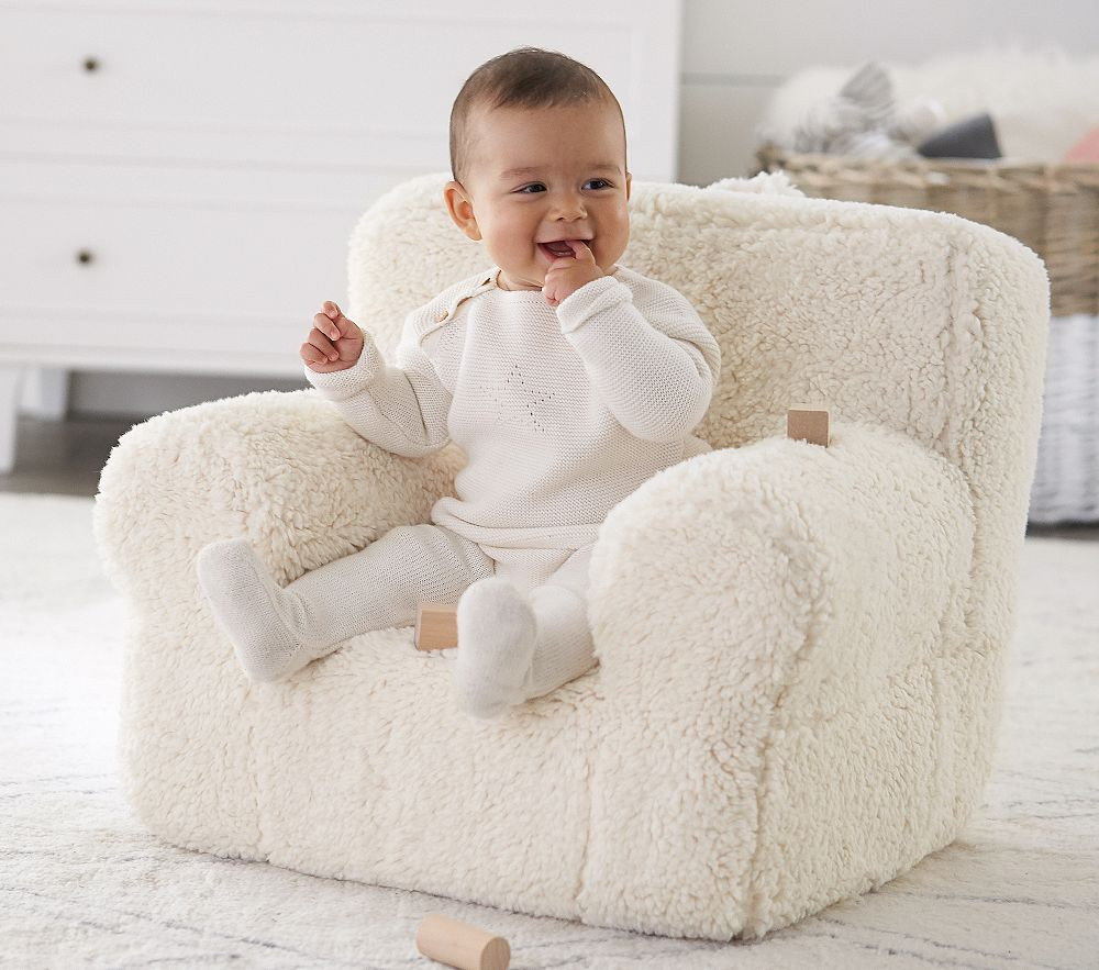 Anywhere Chair®, Cream Sherpa | Pottery Barn Kids