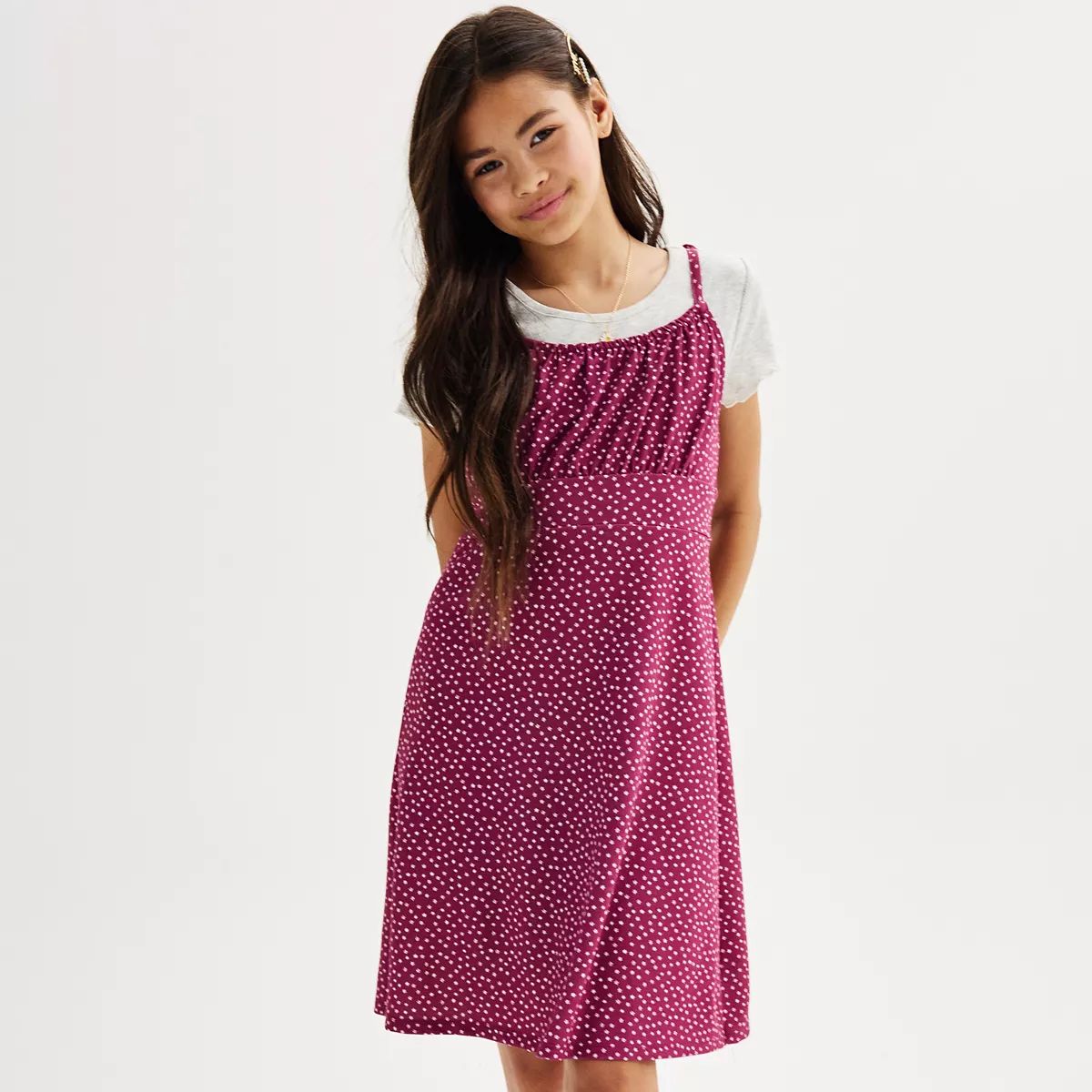 Girls 7-16 Limited Too Tee & Slip Dress Set | Kohl's