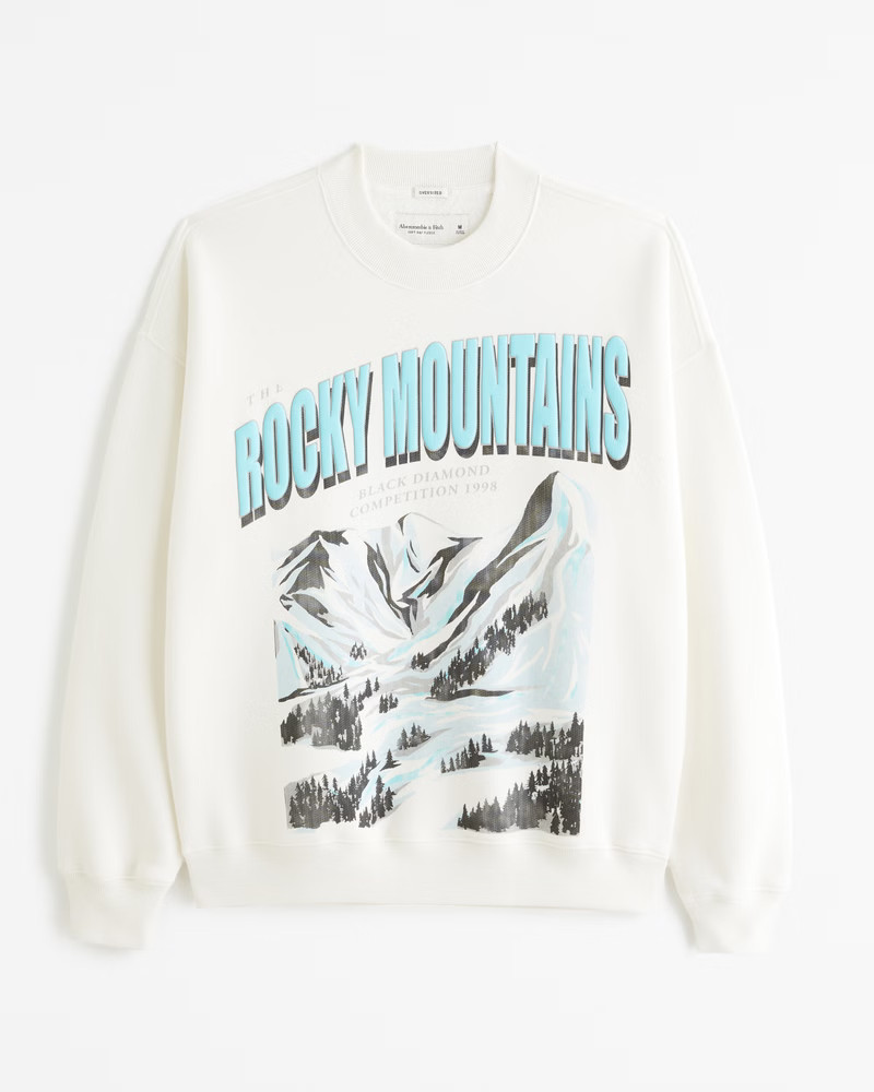 Rocky Mountains Graphic Crew Sweatshirt | Abercrombie & Fitch (US)