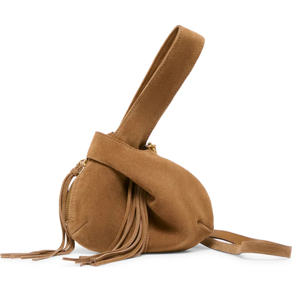 Dolce Vita Zury Leather Fringe Handbag in Camel at Nordstrom | Nordstrom