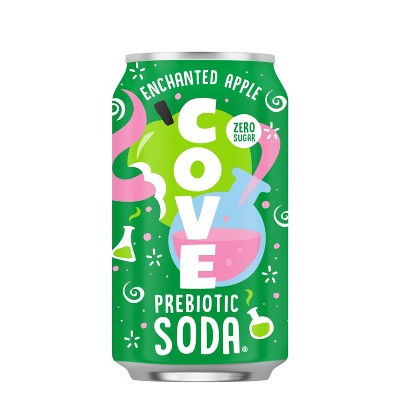 Cove Enchanted Apple Prebiotic Soda - 12 fl oz: Organic, Non-Caffeinated, Added Probiotics | Target