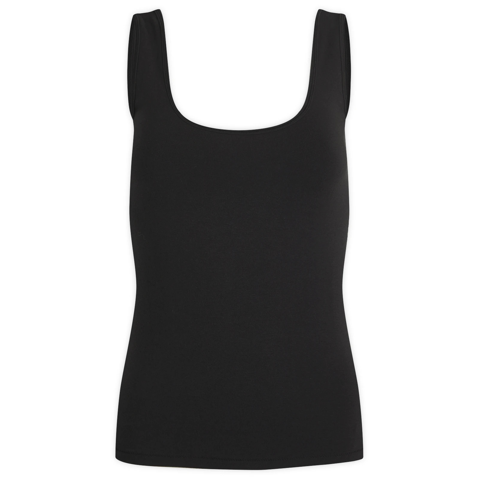 SKIMS Women's Square Neck Tank Top in Soot, Size X-Small | END. Clothing