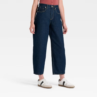 Women's High-Rise Easy Barrel Ankle Jeans - Universal Thread™ | Target