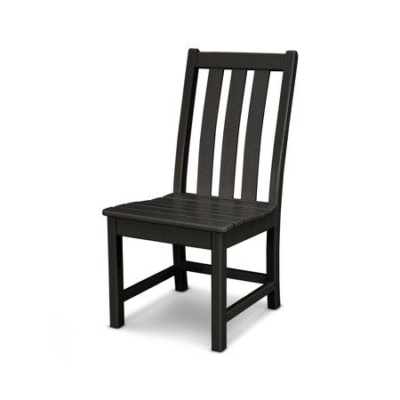 POLYWOOD Vineyard Dining Side Chair in Black | Walmart (US)