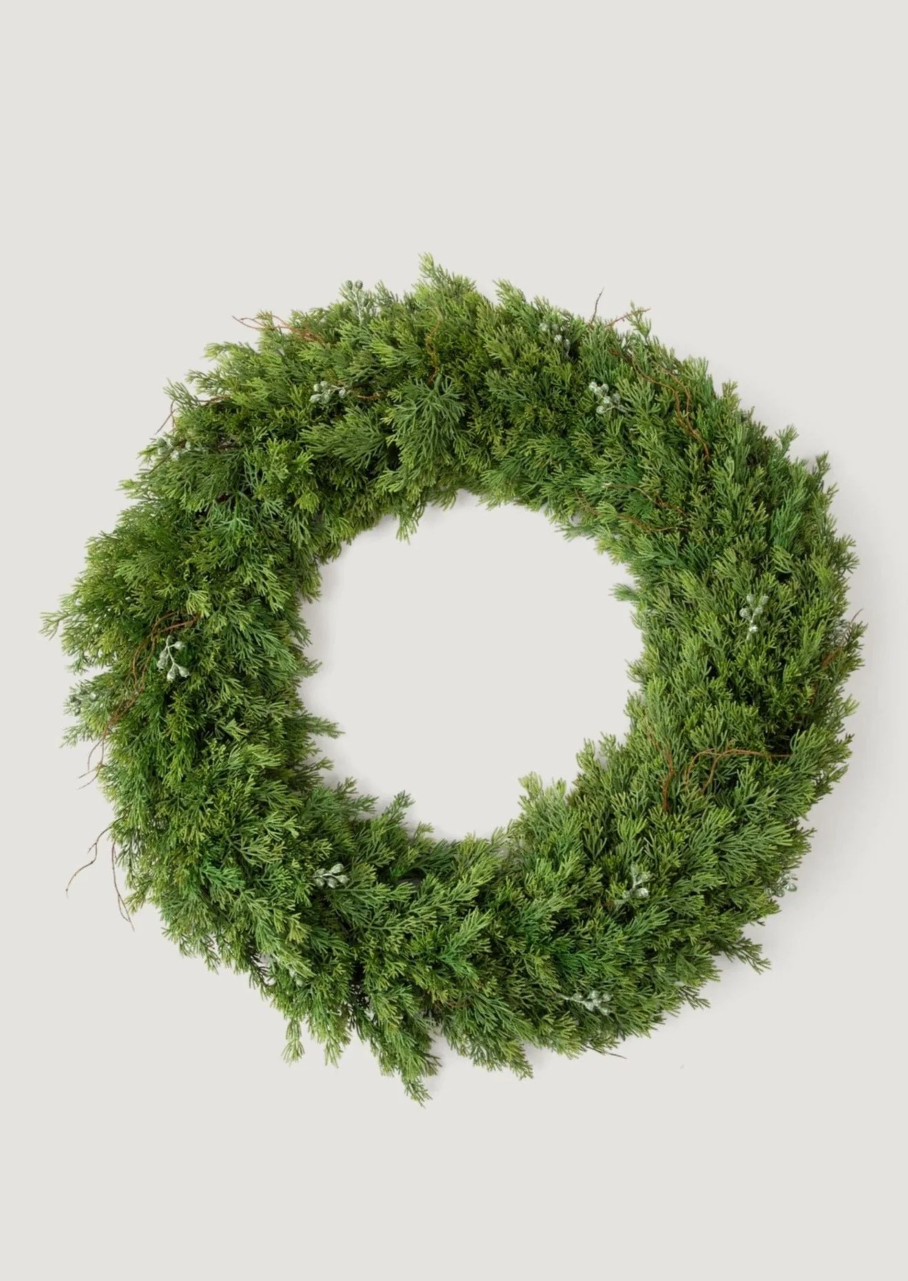 Artificial Winter Wreath - 30" | Cedar and Juniper | Afloral | Afloral