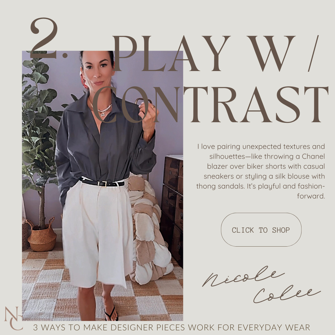 Luxury isn’t just for date nights and special events—it’s for real life, too. As a fashion lover and content creator, I’ve learned how to weave high-end pieces into my everyday wardrobe in a way that feels polished, not overdone. Whether it’s a splurge-worthy bag or a signature belt, here are three chic ways to wear designer pieces on the daily. 

Nicole Colee, Style Tips, Designer Fashion, Basics, Staples

 

 #LTKSeasonal #LTKStyleTip #LTKShoeCrush