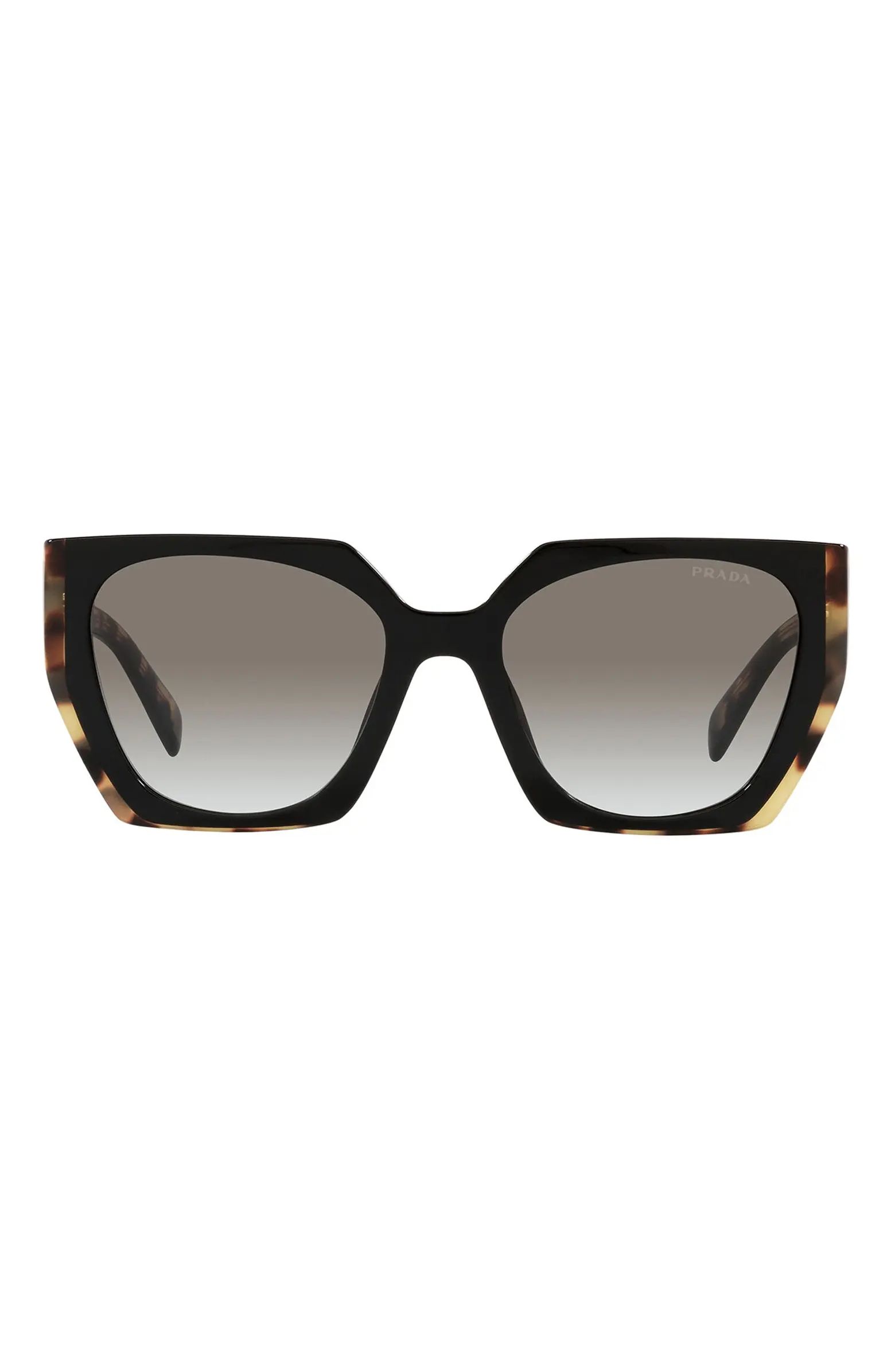 Prada 55mm Gradient Rectangular Sunglasses | Nordstrom | Nordstrom