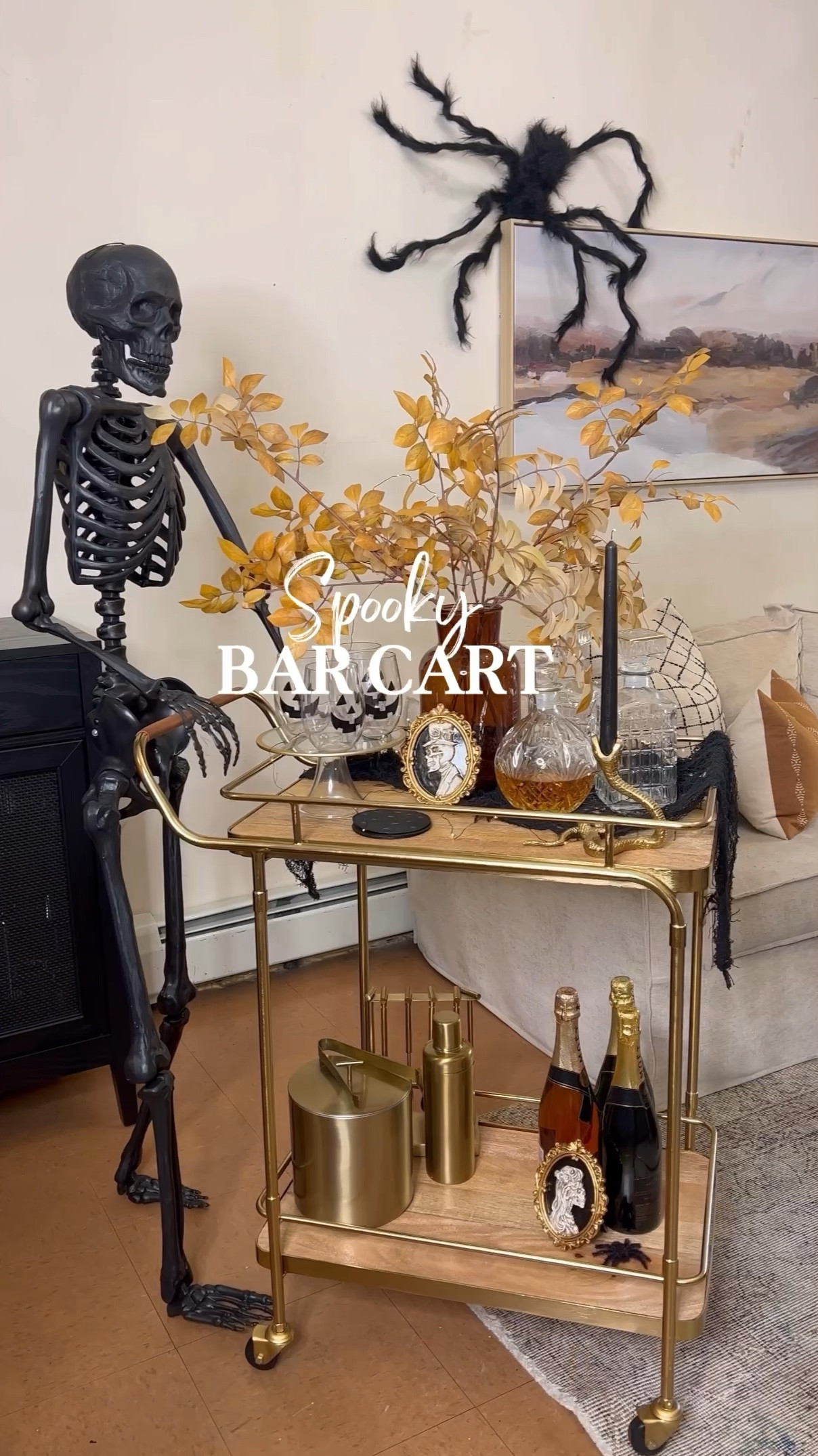 Spooky bar cart 

#LTKVideo #LTKHome #LTKParties