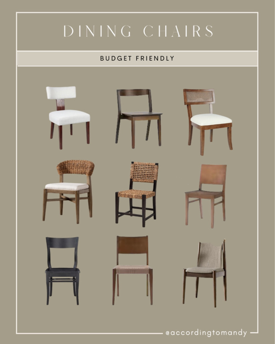 DINING CHAIRS / budget friendly 

#LTKFind #LTKhome #LTKsalealert