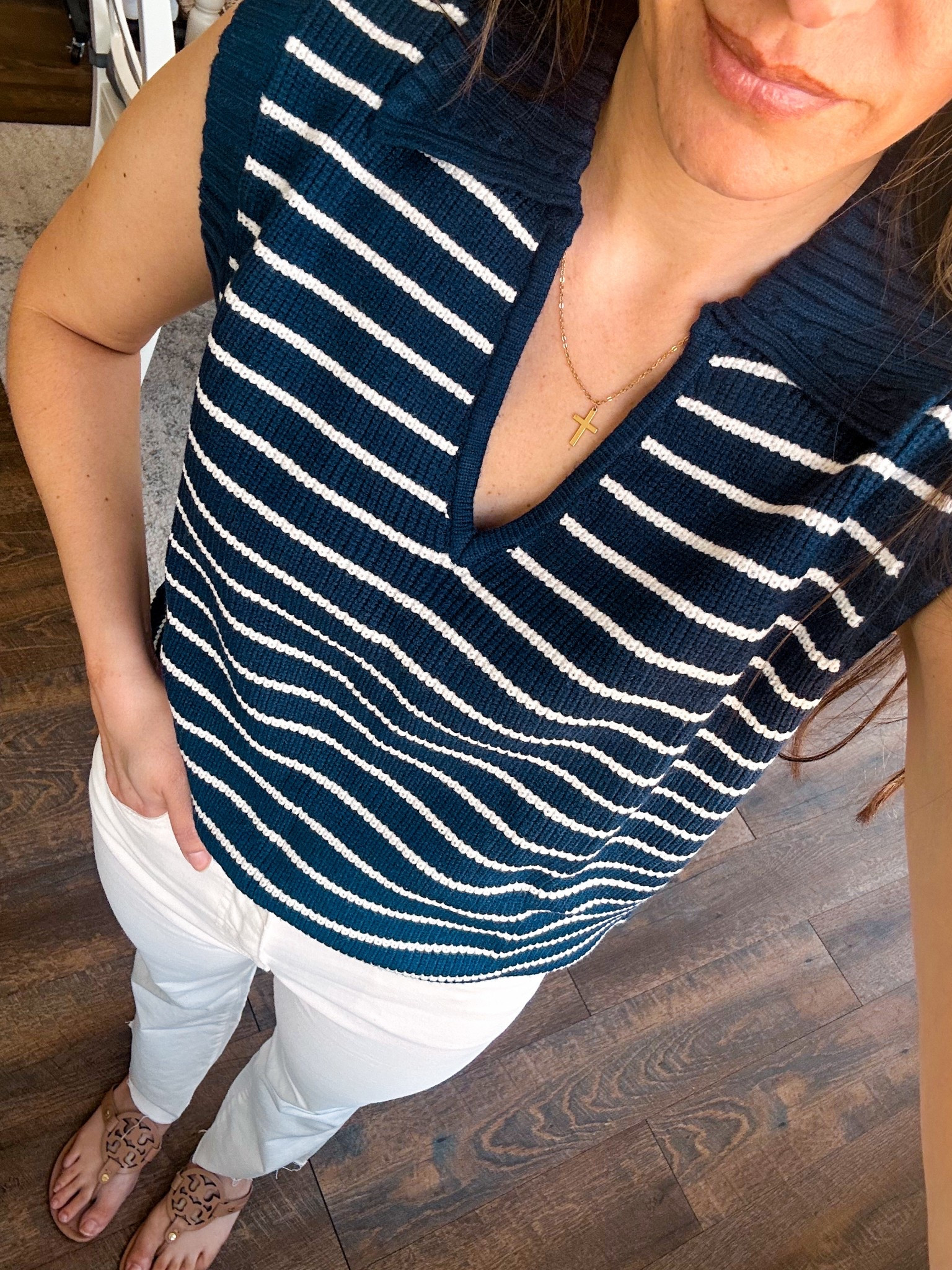 Amazon spring arrival! Wearing small in top 
Pants tts 
Sandals tts 

#LTKFindsUnder100 #LTKFindsUnder50 #LTKStyleTip