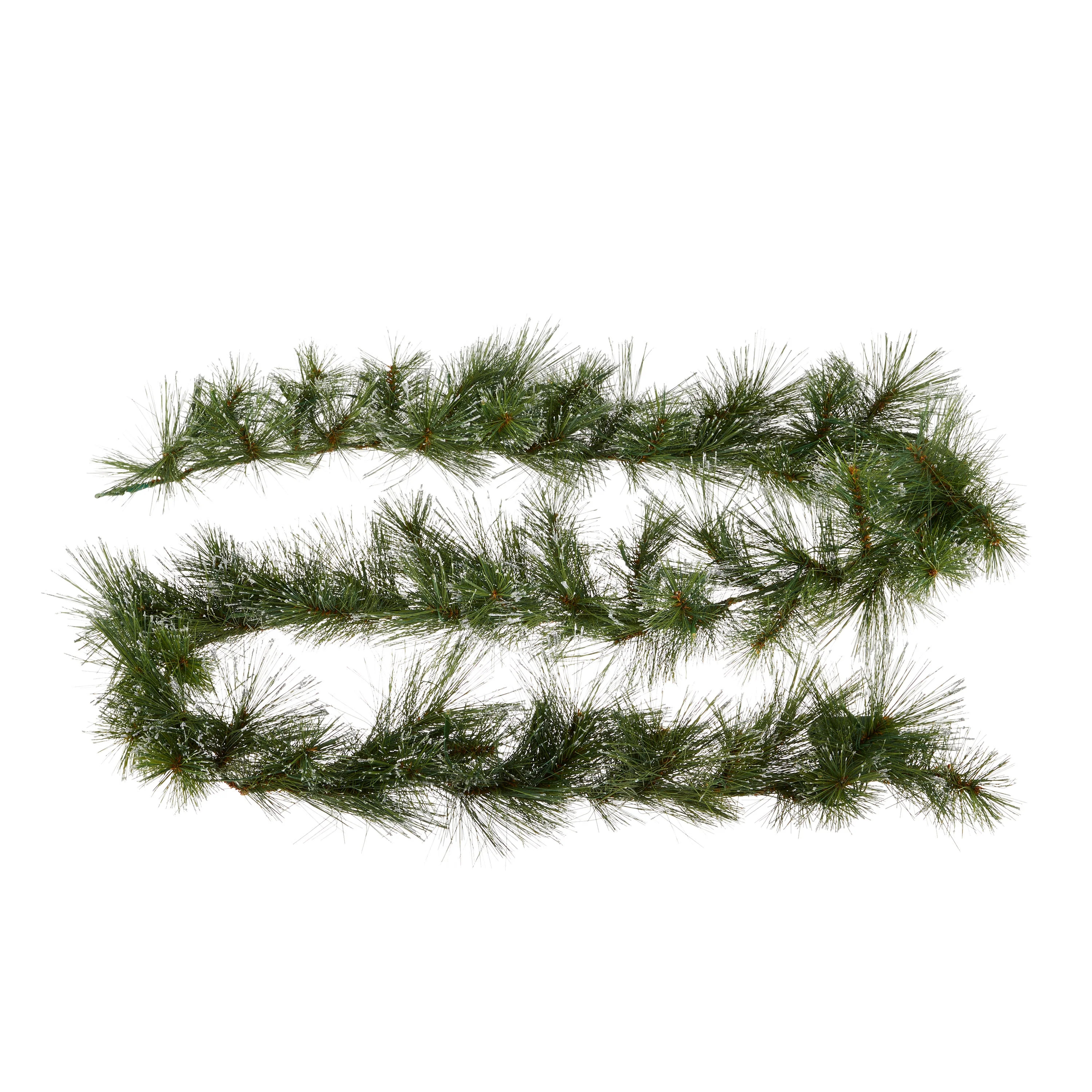 Prelit Bristle Glittered Christmas Garland, 40 Warm White LED, 9 ft, by Holiday Time - Walmart.co... | Walmart (US)