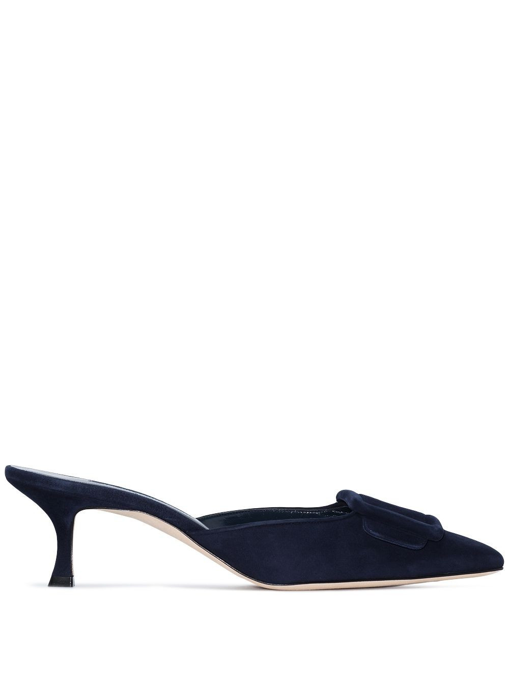 Manolo Blahnik 50mm Maysale mules - Blue | Farfetch Global