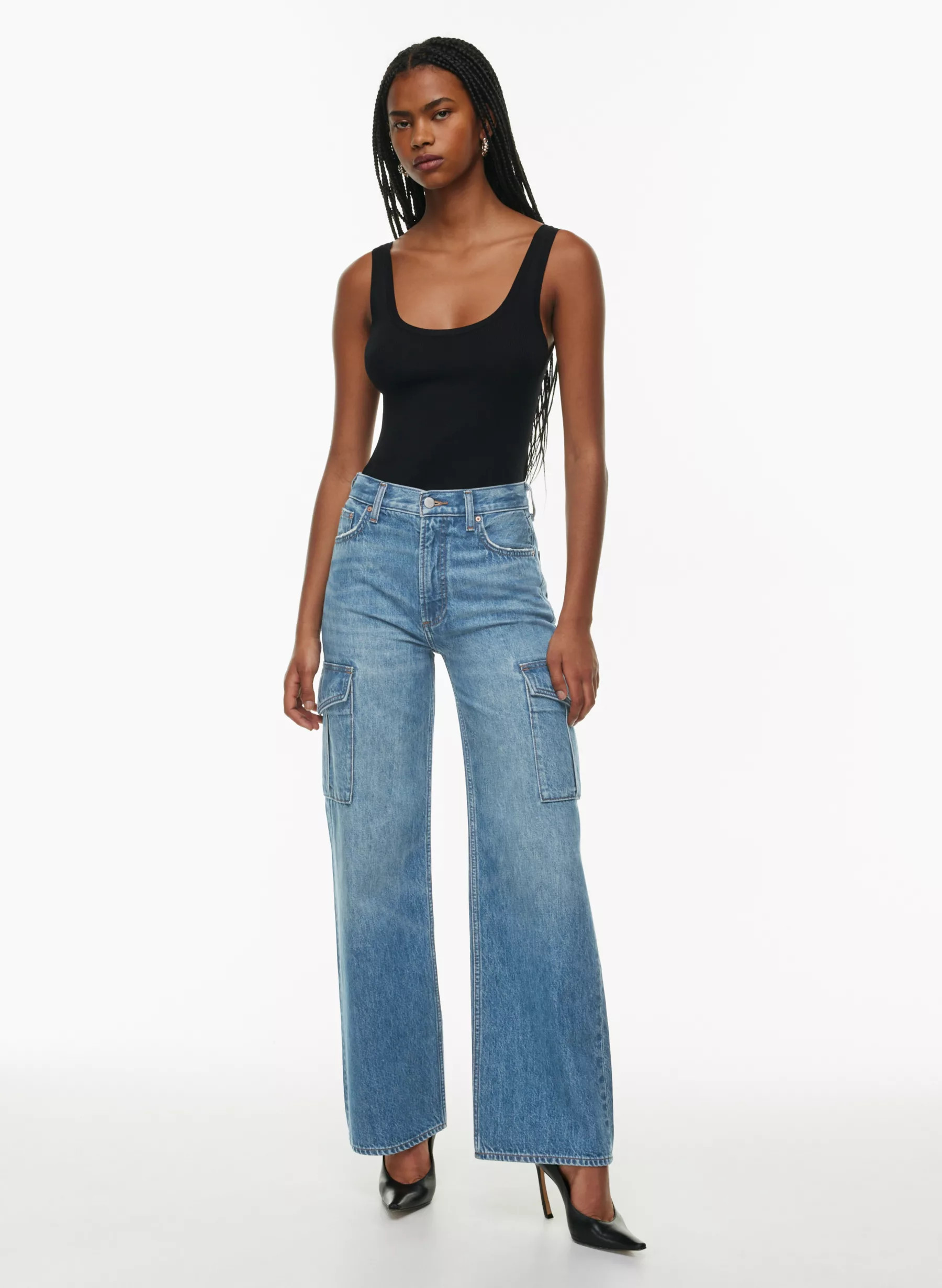 THE FARRAH CARGO HI-RISE JEAN | Aritzia