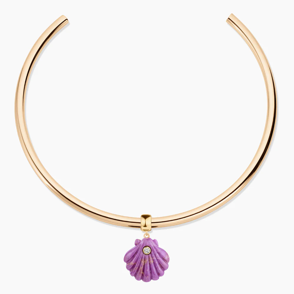 Coquille Purple Mica Shell Bail | Thatch