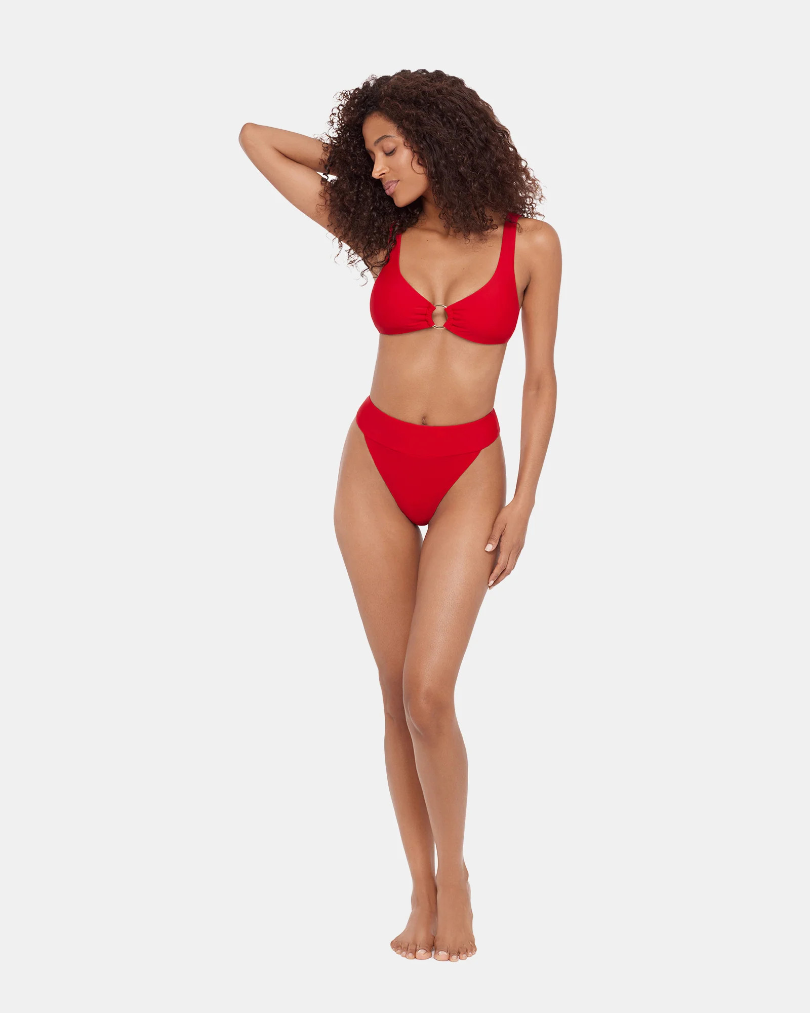 SLEEK 'N CHIC BIKINI BOTTOM Cherry Women's Cheeky Bikini Bottom | Steve Madden (US)