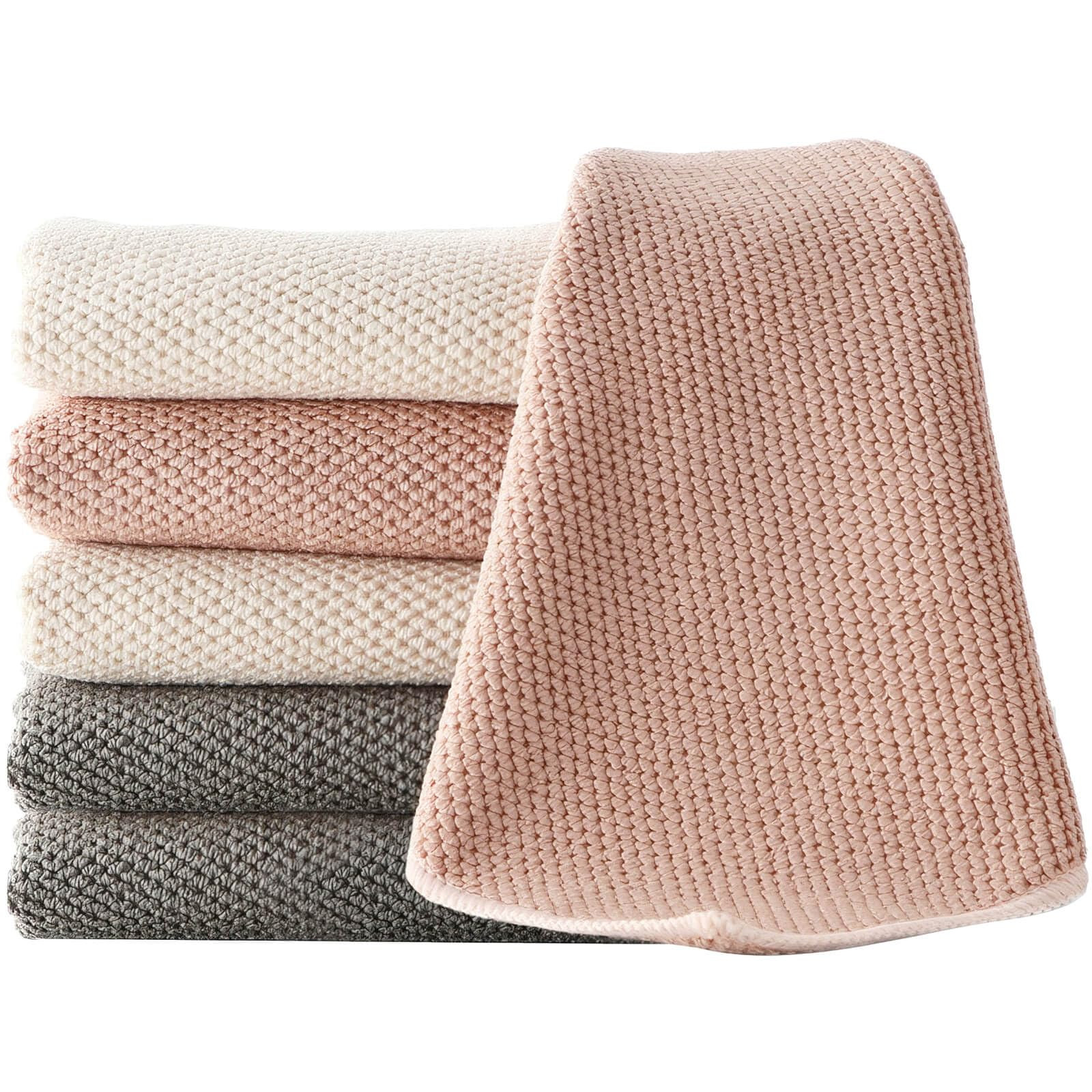 Barista Towel 6 Pack, Extra Thick Microfiber Coffee Cleaning Cloths, Espresso Machine Accessories for Coffee Bar, Steam Wand, Countertop, Milk Frother, 12”x12” | Amazon (US)