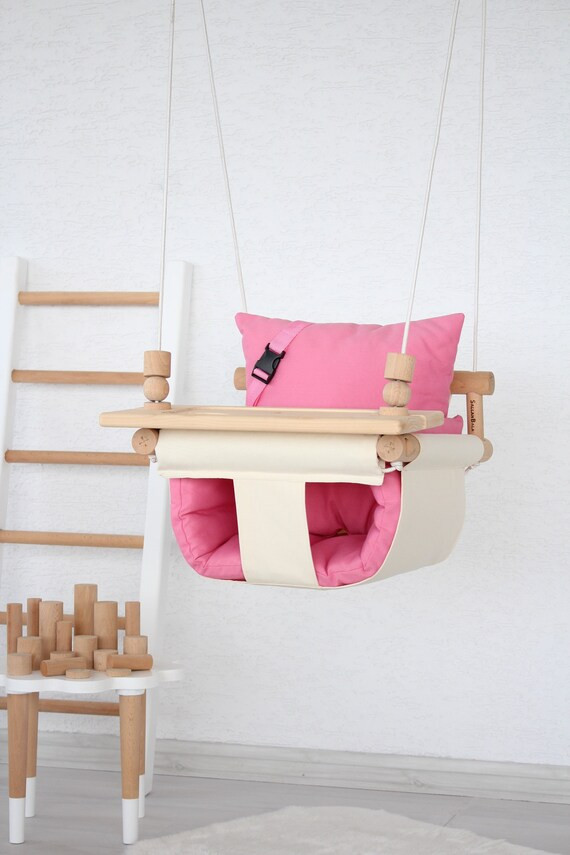 Beige Pink Baby Swing Fast Shippinghandmade Swing Baby | Etsy | Etsy (US)