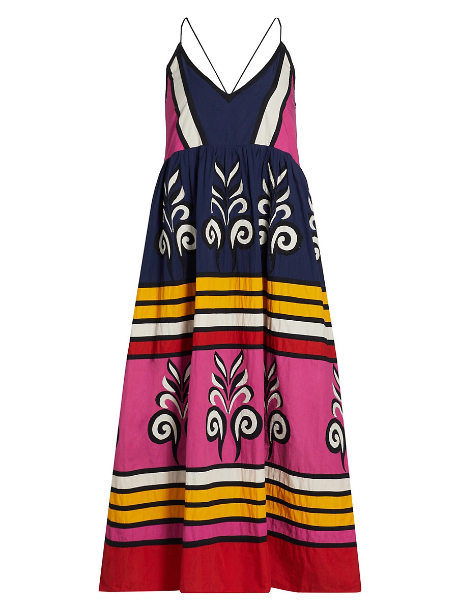 Women's Antonella Striped Cotton Midi-Dress - Size XS | Saks Fifth Avenue