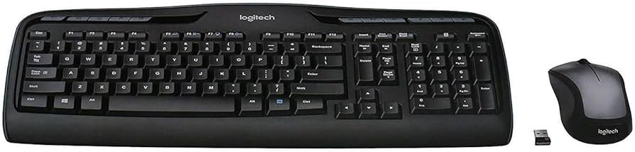 Logitech MK335 Quiet Wireless Keyboard and Mouse Combo - Black/Silver Keyboard and Mouse Combo Wi... | Amazon (US)
