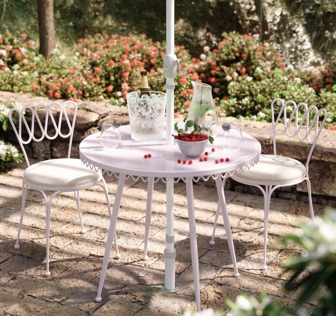 Find in my New Bloom Collection. 🌸 Soft pastel charm with European café energy. This pink wrought iron table and chair set feels straight out of a tucked away courtyard. Perfect for morning espresso, fresh air, and a light spring refresh. Feminine, airy, and effortlessly timeless for patios, balconies, or garden corners.

Bring home the charming outdoor upgrade and style your spring setup now. ☕️

#LTKU #LTKHome #LTKSeasonal