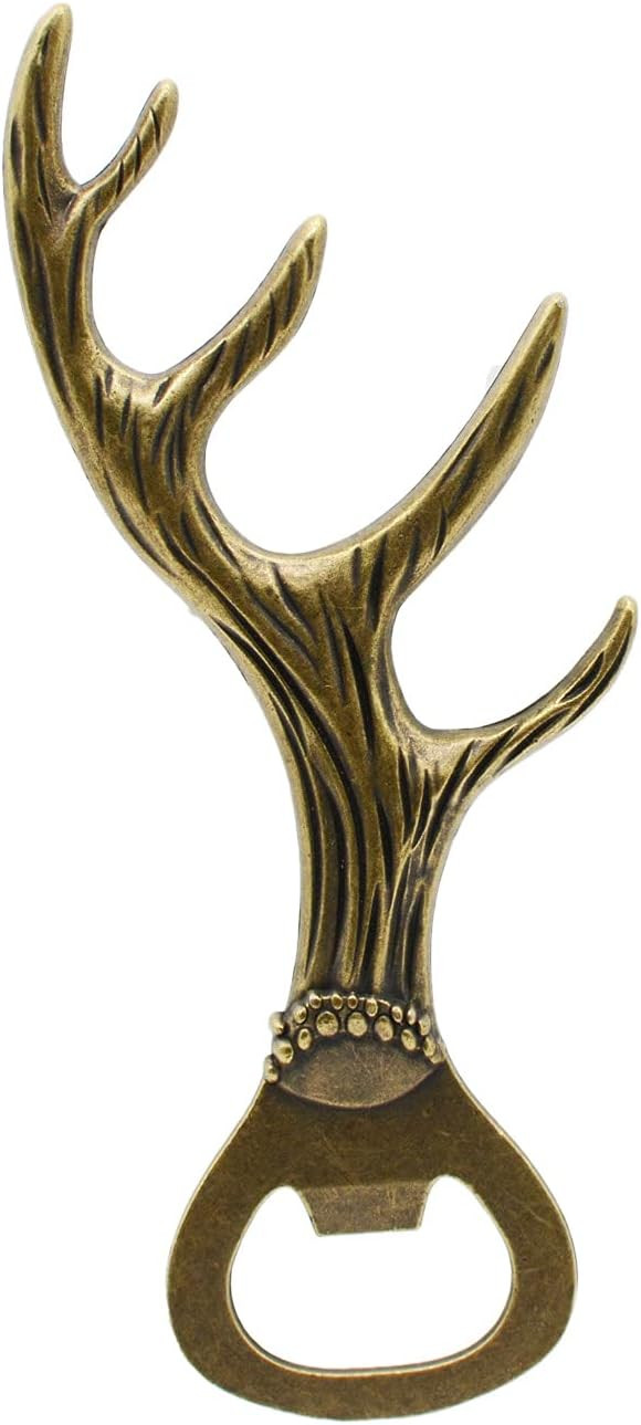 Zinc Alloy Deer Antler Style Bottle Opener for Home, Kitchen, Bar & Gifts | Amazon (US)