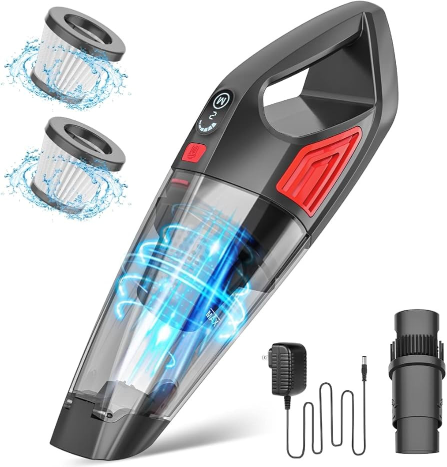 BSRCO Handheld Vacuum Cordless Car Vacuum Portable with 9KPA Suction, Hand Vacuum Cordless with 5... | Amazon (US)